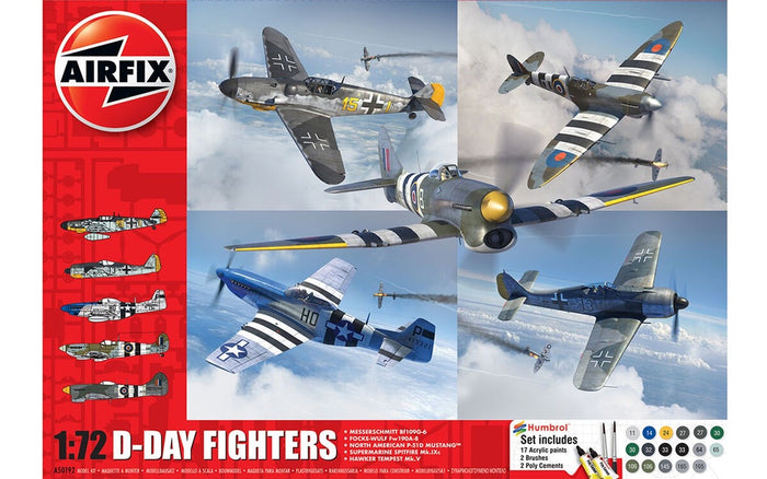 Airfix - 1/72 D-Day Fighters Gift Set (Set incl. Paints)