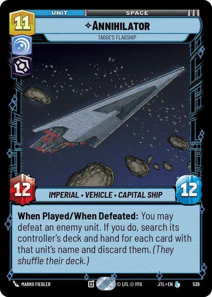 SWU - Annihilator - Tagge's Flagship  (539) (Foil)