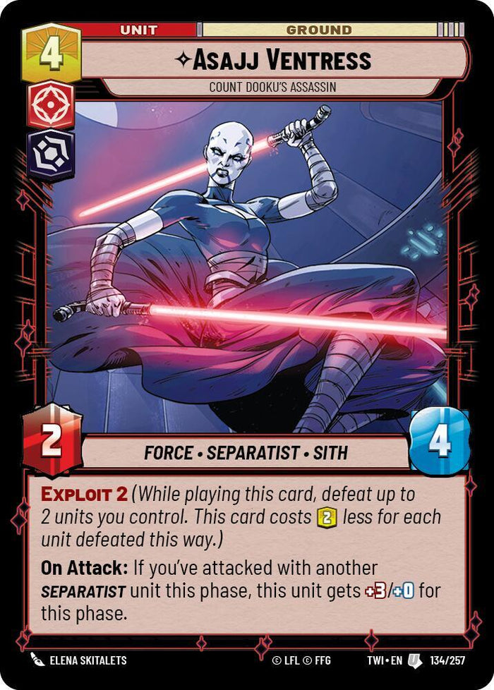 SWU - Asajj Ventress - Count Dooku's Assassin (134/257)
