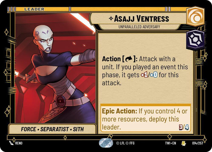 SWU - Asajj Ventress - Unparalleled Adversary (014/257)