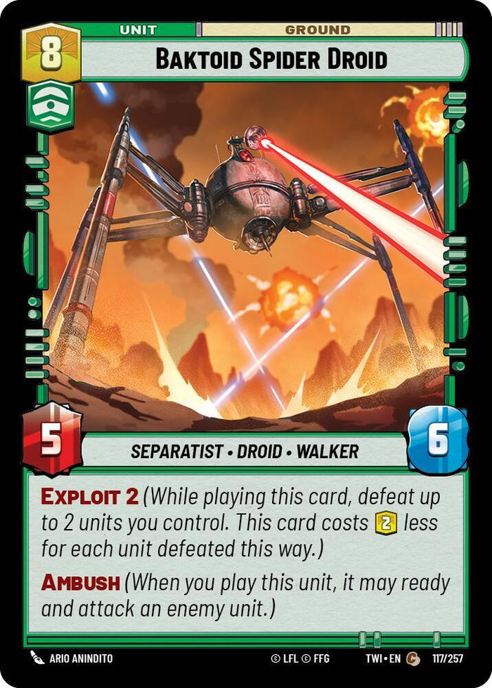 SWU - Baktoid Spider Droid (117/257)