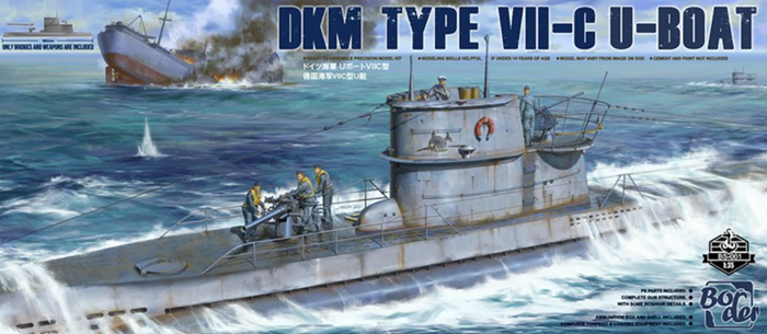 Border Model - 1/35 DKM Type VII-C U-Boat Upper Deck