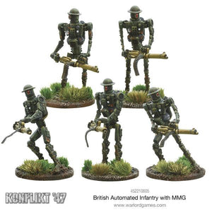 Warlord - Konflikt '47 British Automated Infantry w/ MMG