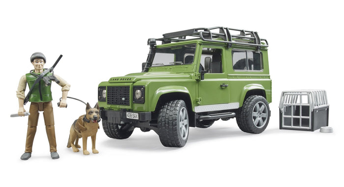 Bruder - Land Rover Defender w/ Forest Ranger & Dog