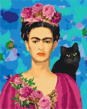 Brushme - Frida with A Cat  (BS41093)
