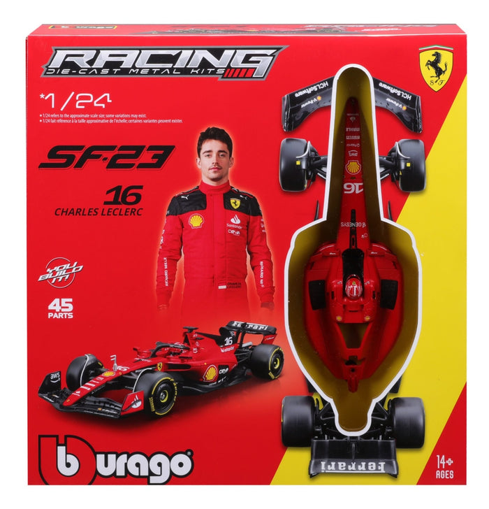 Burago - 1/24 Ferrari F1 SF-23 2023 Model Kit #16 Leclerc
