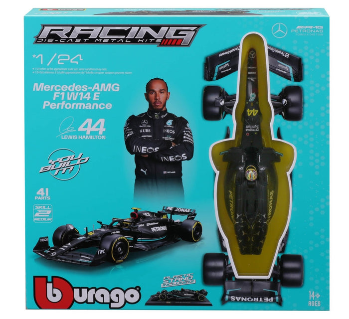 Burago - 1/24 Mercedes AMG F1 W14 2023 Model Kit #44 Ham.