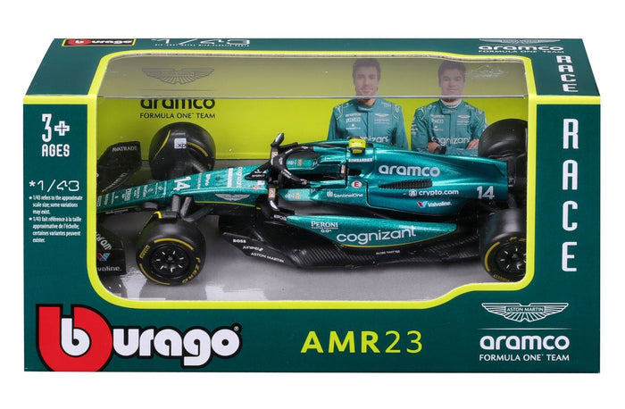 Burago - 1/43 Aston Martin F1 AMR23 2023 (Assortment)