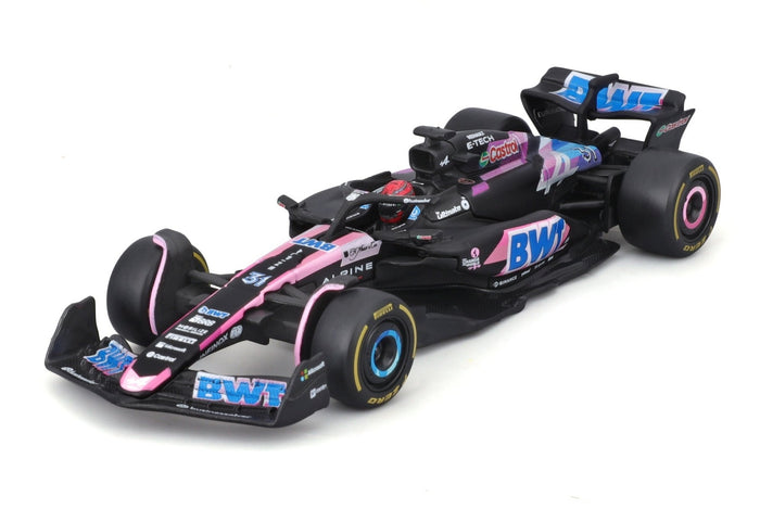 Burago - 1/43 BWT Alpine A524 2024 (w/Helmet HC) #31 Esteban Ocon