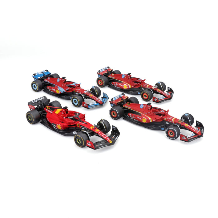 Burago - 1/43 Ferrari F1 4-Pack (#16 C.Leclerc)