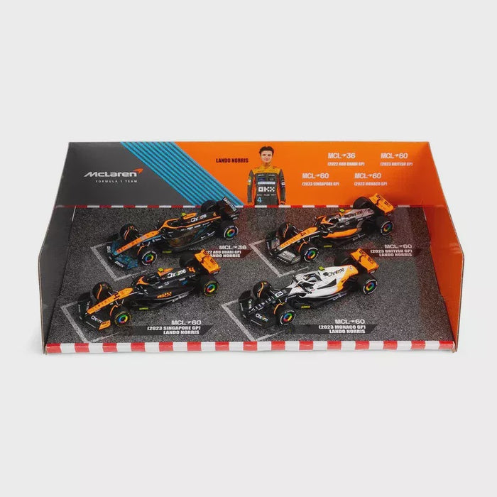 Burago - 1/43 McLaren F1 4-Pack (#4 L.Norris)