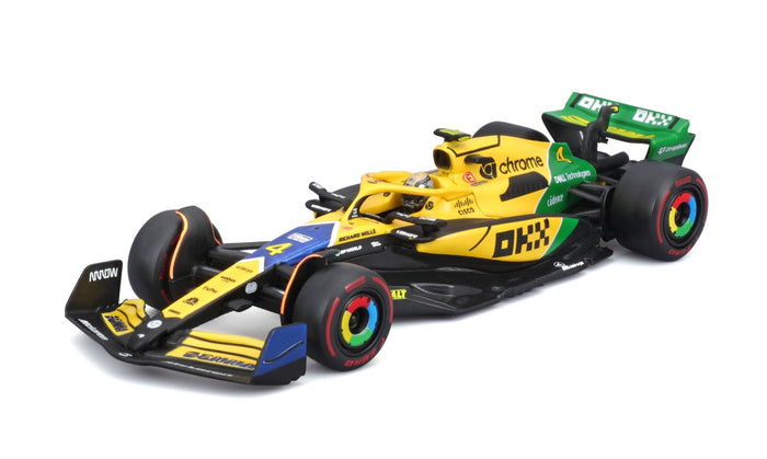 Burago - 1/43 McLaren F1 MCL38 2024 Senna (w/Helmet HC) #4 Lando Norris