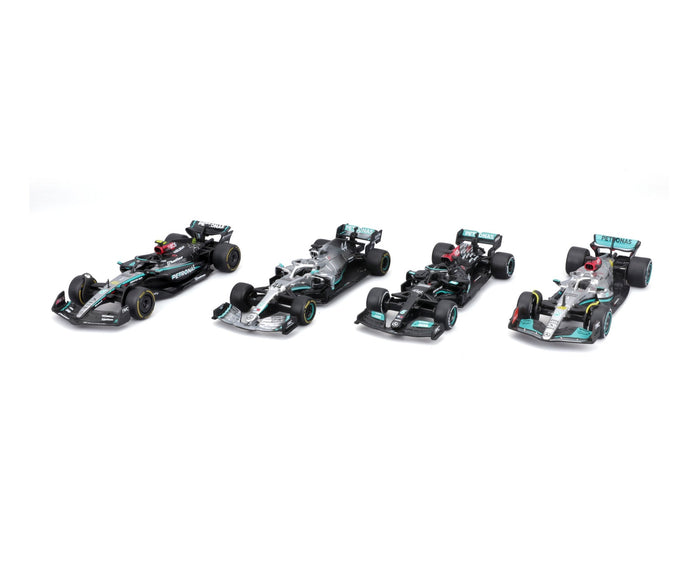 Burago - 1/43 Mercedes-AMG F1 4-Pack (#44 L.Hamilton)