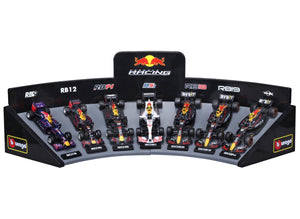 Burago - 1/43 Red Bull F1 Deluxe Gift Box (7 Cars + Stand)