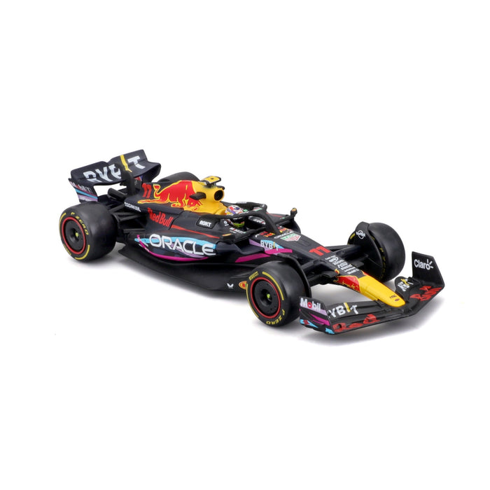 Burago - 1/43 Red Bull F1 RB19 2023 w/ Helmet - Case (#11 S.Perez)