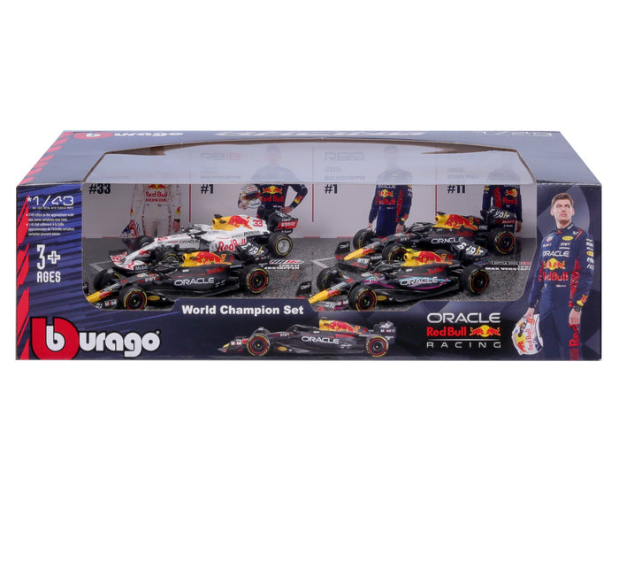 Burago - 1/43 Red Bull F1 World Champion Set (4 cars)