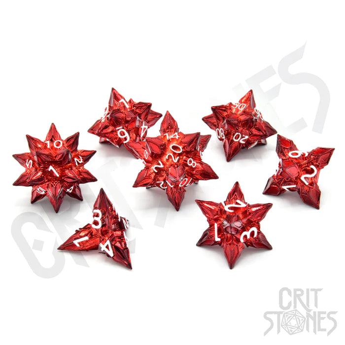 CritStones - Metal RPG Dice Set - Bane's Inferno