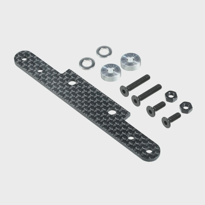 Carisma - Bumper Body Mounts 2mm Graphite Set For Tamiya C-Car