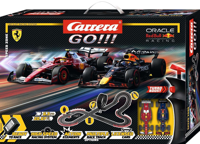 Carrera - GO!!! 1/43 Speed Zone Slot Car Set - 6.3m Long