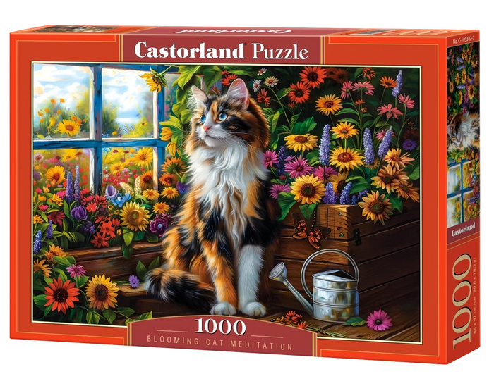 Castorland - Blooming Cat Meditation (1000pcs)