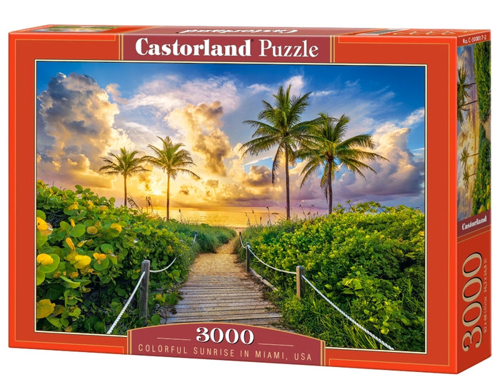 Castorland - Colorful Sunrise in Miami USA (3000 pcs)