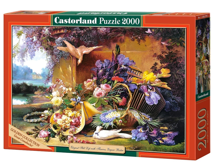 Castorland - Elegant Still Life with Flowers Eugene Bidau (2000 pcs)