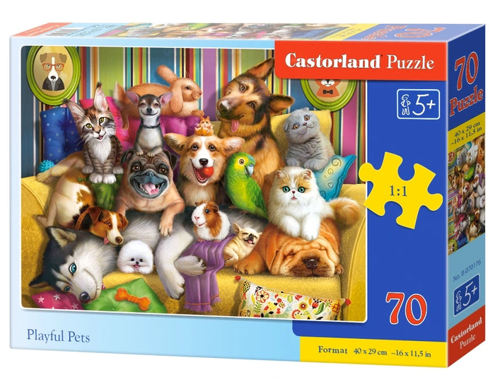 Castorland - Playful Pets (70 pcs)