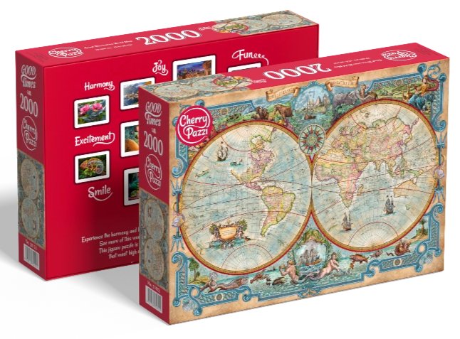CherryPazzi - Great Discoveries World Map (2000pcs)