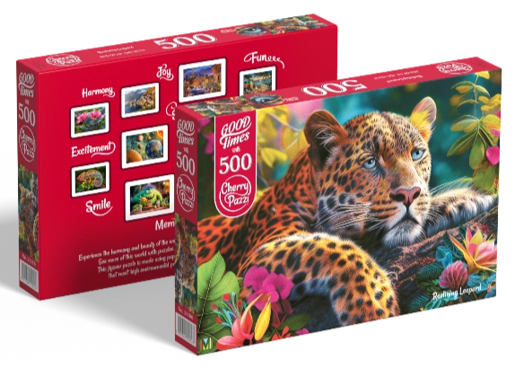 CherryPazzi - Reclining Leopard (500pcs)