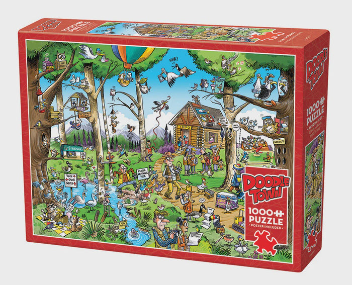 Cobble Hill - DoodleTown: Birdwatcher's Paradise (1000 pcs)