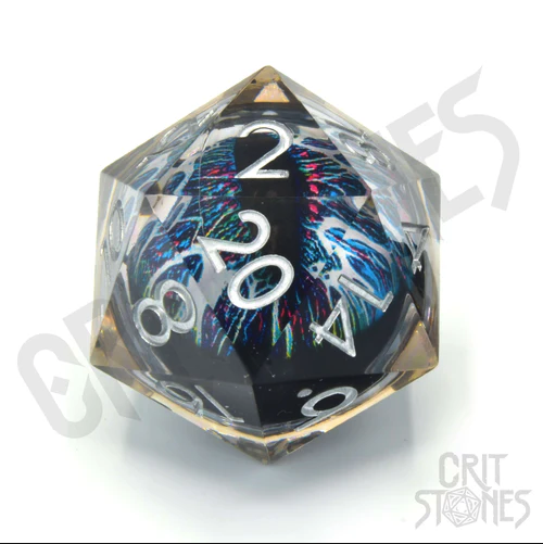 CritStones -  33mm D20 - Spectrum Sentinel (Floating Eye)