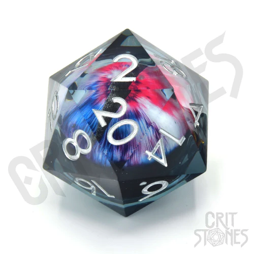 CritStones -  33mm D20 - Tempest Tesserae (Floating Eye)