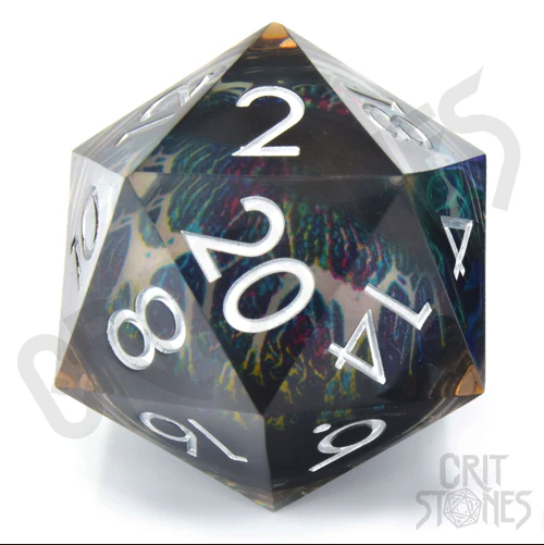 CritStones -  50mm D20 -  Spectrum Sentinel (Floating Eye)