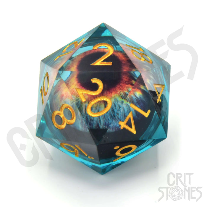 CritStones - 33mm D20 - Eye of the Oracle (Floating Eye)