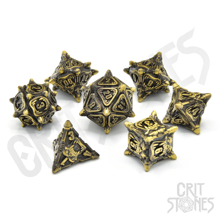 CritStones - Metal RPG Dice Set - Bellow Fiend