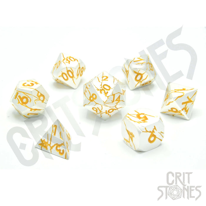 CritStones - Metal RPG Dice Set - Divine Decree