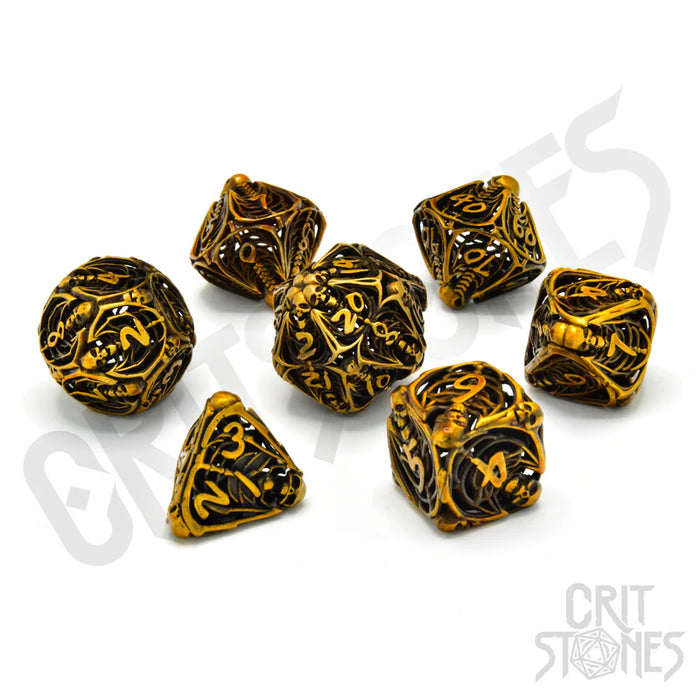 CritStones - Metal RPG Dice Set - Royal Soulreaper (Hollow)