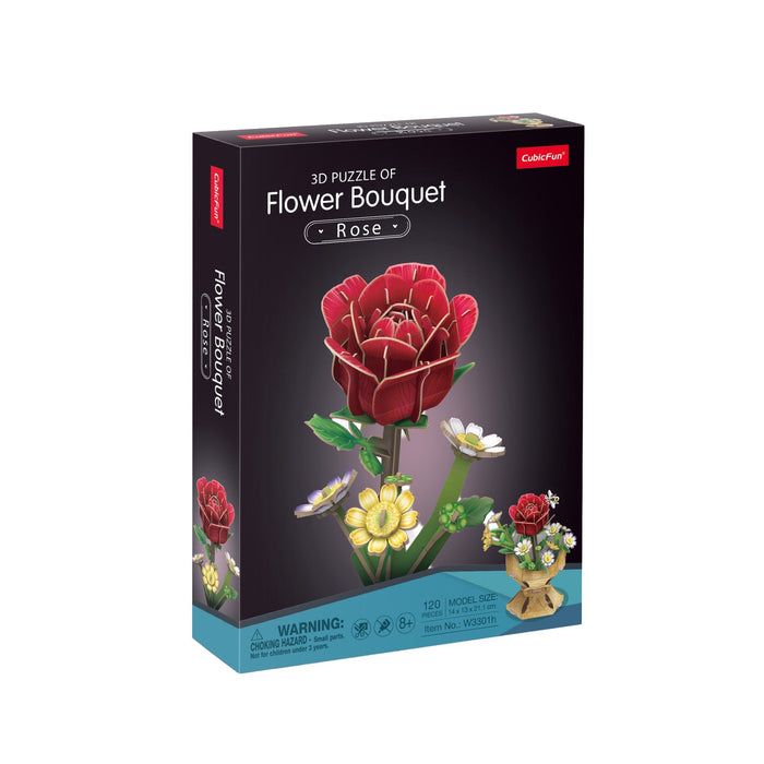 Cubic Fun - Flower Bouquet - Rose - 120pcs