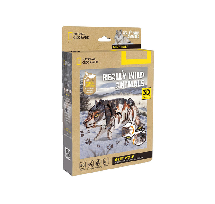 Cubic Fun - Gray Wolf - 59pcs