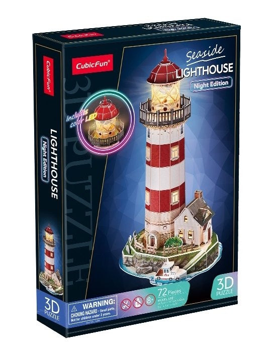 Cubic Fun - Lighthouse w/ LED (72pcs) (3D)