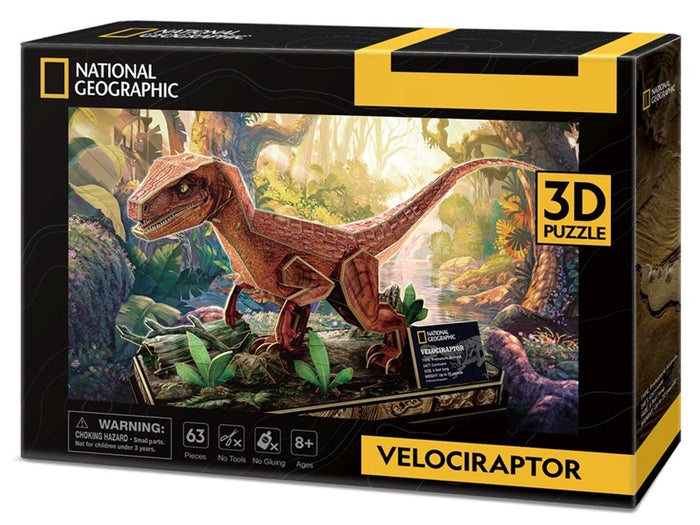 Cubic Fun - Nat Geo - Velociraptor (63pcs) (3D)