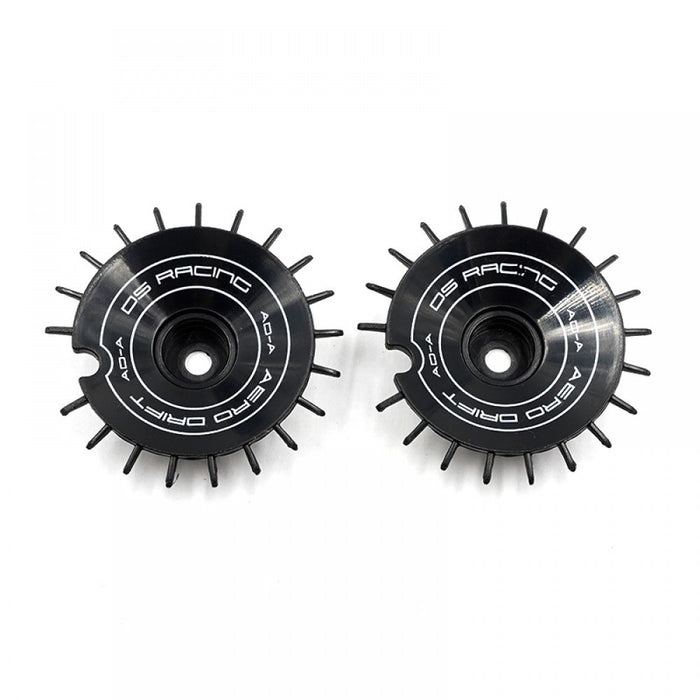 DS Racing - Aero Drift Element Slope Black / White Font for 1/10 Scale (2 pcs)