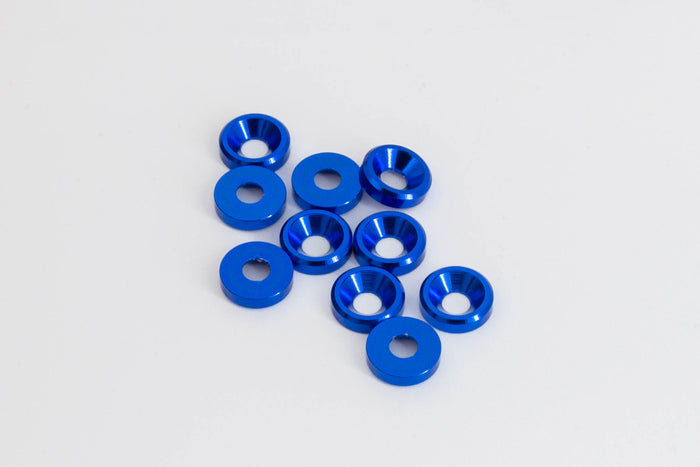 Details - 01004 - Countersunk Washer M3 (10pcs) Blue