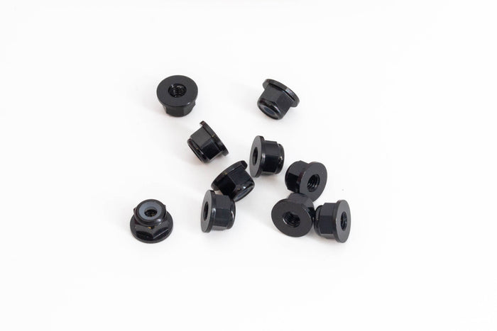 Details - 01002 - Flange Nylon Lock Nut M3 (10pcs) Black