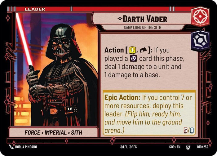 SWU - Darth Vader - Dark Lord of the Sith (010/252)