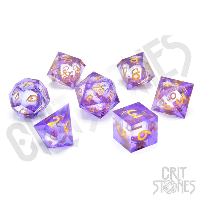 CritStones -  Resin RPG Dice Set - Dionysus' Feast (Liquid Core)