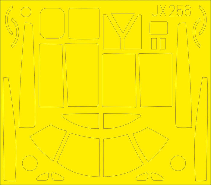 Eduard - 1/32 A-26B Invader Masking sheet (for Hobby Boss) JX256