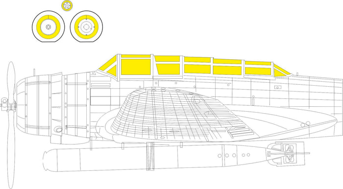 Eduard - 1/35 B5N2 TFace Masking sheet (for Border Model) JX326