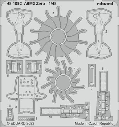 Eduard - 1/48 A6M3 Zero (Photo-etched) (for Eduard) 481092