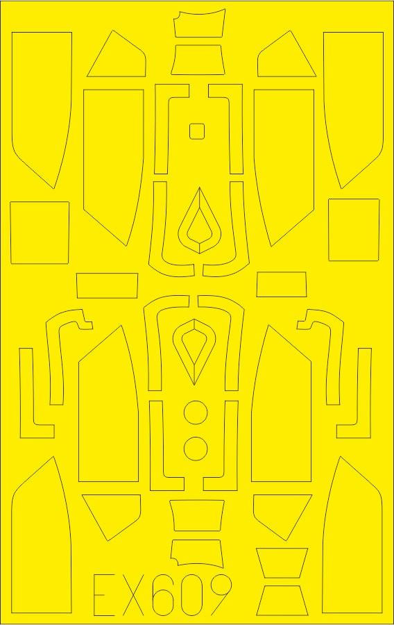 Eduard - 1/48 Bf 109G-10 TFace Masking sheet (for Eduard) EX609